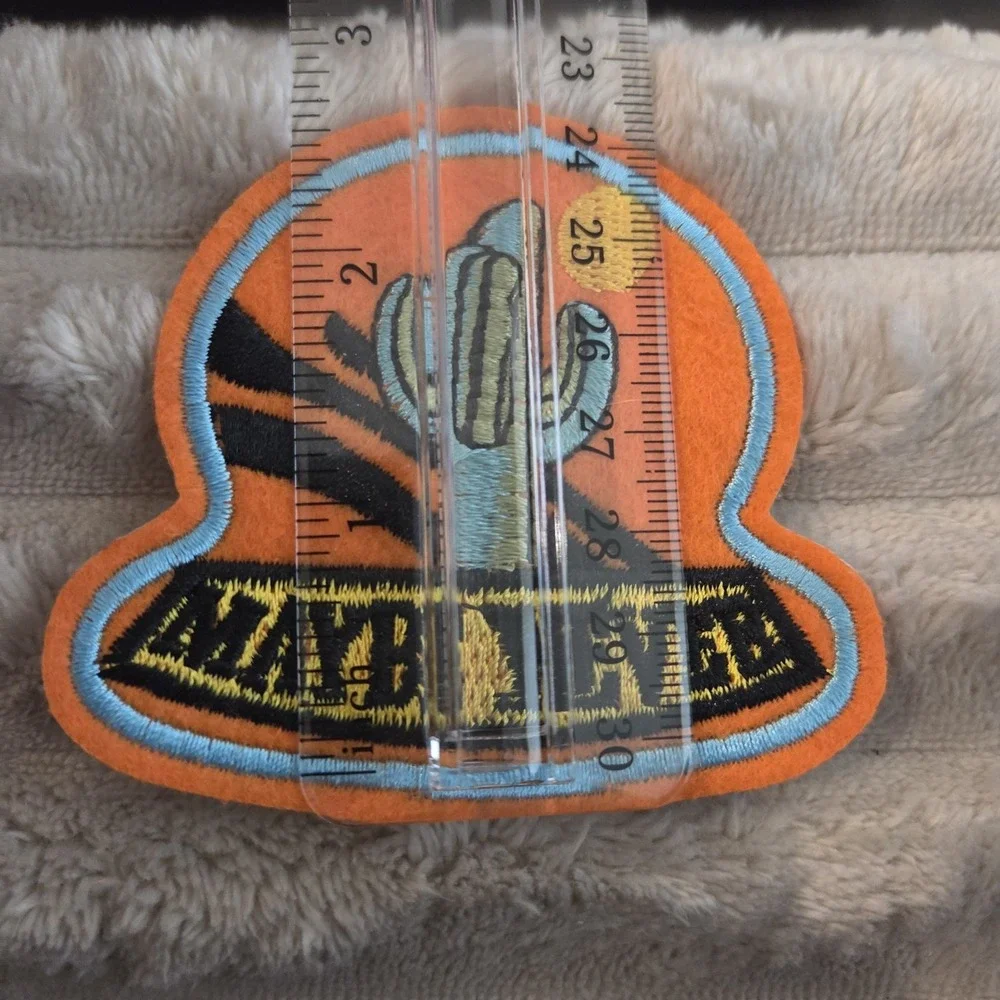 Desert Scene Cactus PATCH IRON ON SEW ON EMBROIDERED PATCH 3633 Maybe Never